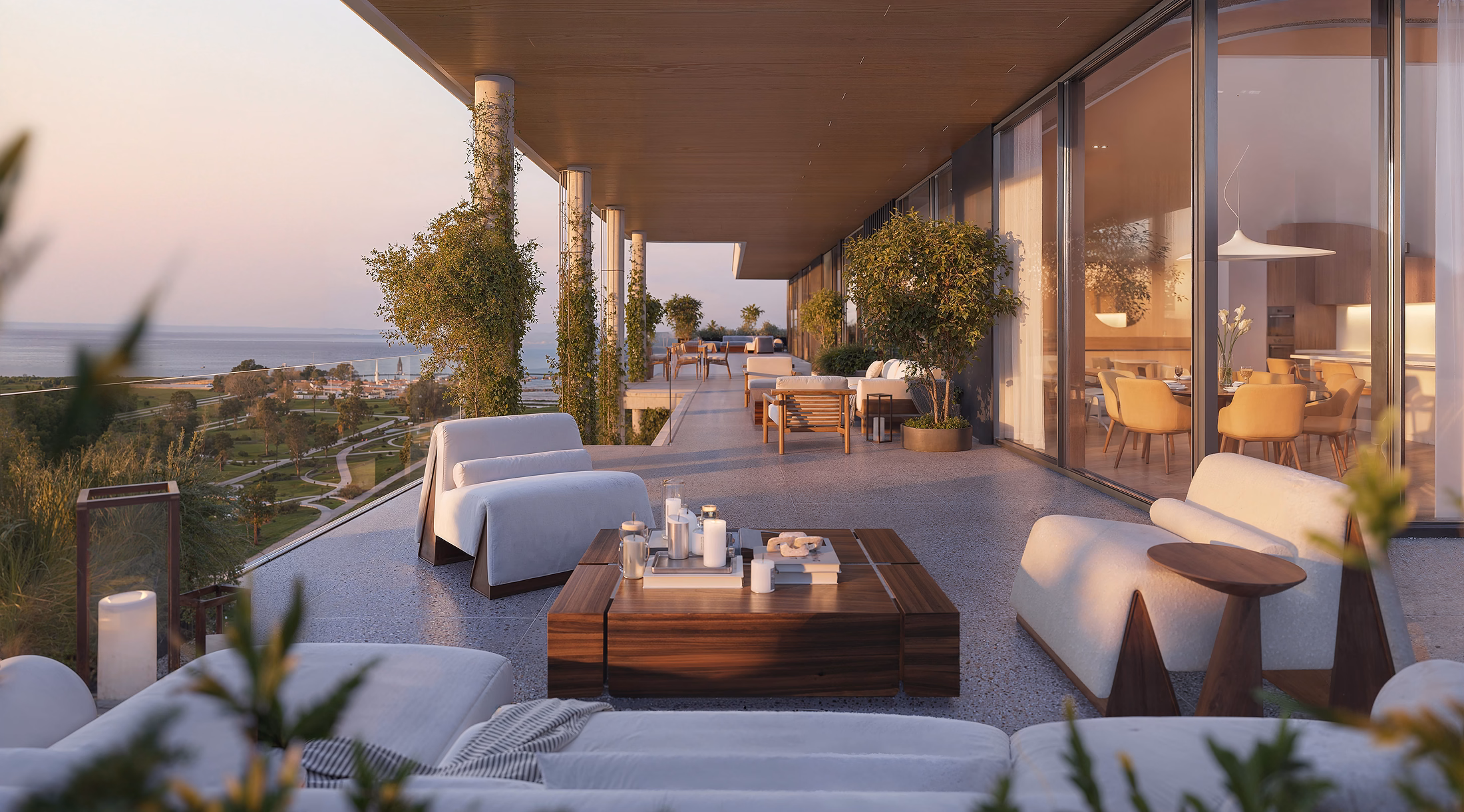 OAK YARD Dubai CGI Marygold Studio landscape